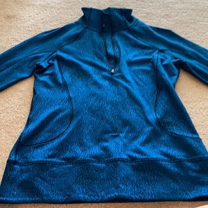 Gorgeous teal blue 1/4 zip Lululemon pullover! Worn twice. EUC.